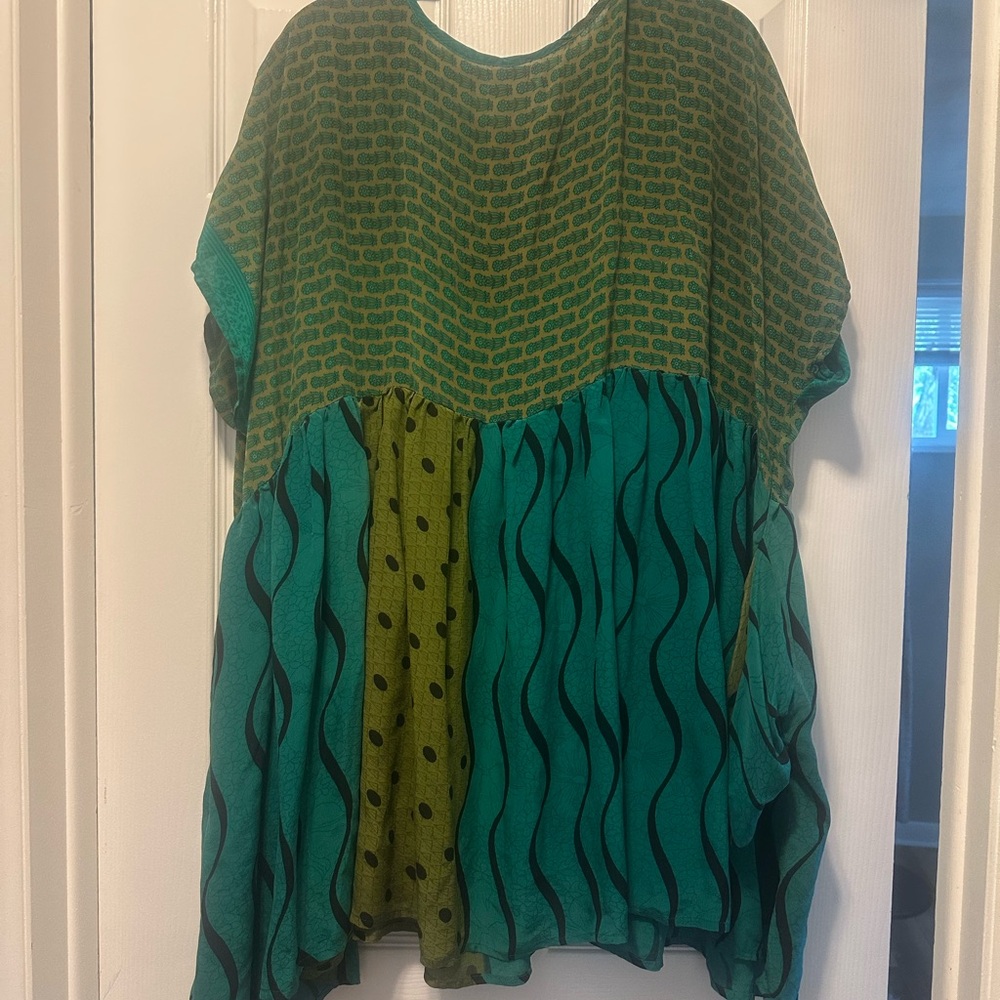 Kantha Bae Silk Daydreamer Mini Dress